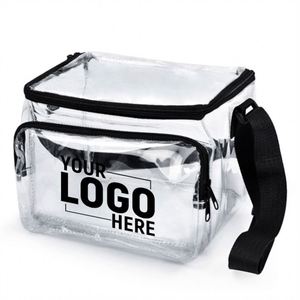 Bolsa de Almuerzo Transparente de PVC Resistente con Correa de Hombro Ajustable, Moderna y Aprobada para Estadios, Prisiones y Centros Correccionales - Product Image 1