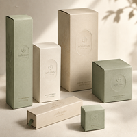 Boîte d'emballage en papier cartonné blanc avec impression UV personnalisée du logo pour les produits de parfumerie, cosmétiques et produits de beauté