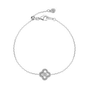 Wholesale Rhodium Plated 925 Sterling <b>Silver</b> Custom Made Women's Charm Heart Geometric Zircon Party <b>Bracelet</b> - Product Image 1