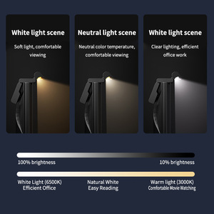 USB Powered hiện đại <span class=keywords><strong>LED</strong></span> nhiệm vụ Đèn Dimmable mắt-chăm sóc e-đọc bàn đèn Nhôm Cơ thể cảm ứng văn phòng máy tính màn hình chiếu sáng - Product Image 4