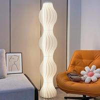 Lampadaire Jupe d'Herbe Blanche, Lampe de Chevet de Chambre, Lumière Douce et Chaude Romantique, Lampes de Sol Ambiance LED Côté Canapé Blanc