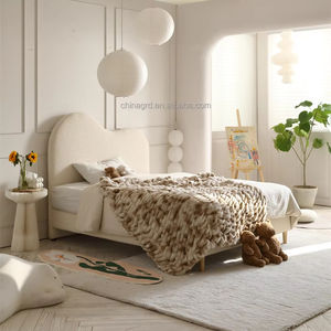Новейший дизайн кровать кожаная платформа мягкая Современная Золотая роскошная кровать couc дизайн полный комплект спальни - Product Image 1