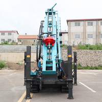 Foreuse de puits d'eau DTH, machine de forage en profondeur hydraulique 200m 300m 500m, moteur diesel