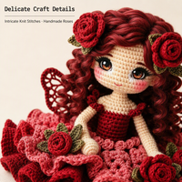 Kit de Fil à Crocheter DIY pour Débutants, Ensemble de Matériel de Tricot Manuel, Pack de Création de Fée Princesse, Cadeau Artisanat Maison