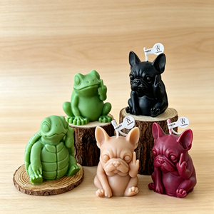 Vela Aromática Creativa con Forma de Dedo Medio, Divertida Figura de Animal para Regalo Broma, Recuerdo de Fiesta, Decoración del Hogar, Accesorio de Fotografía - Product Image 2