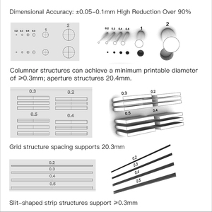 Nhà sản xuất 3D máy in nhựa cường độ cao đặc biệt kỹ thuật cộng với nhựa cho <span class=keywords><strong>LCD</strong></span> 3D máy in nhanh prototyping - Product Image 3