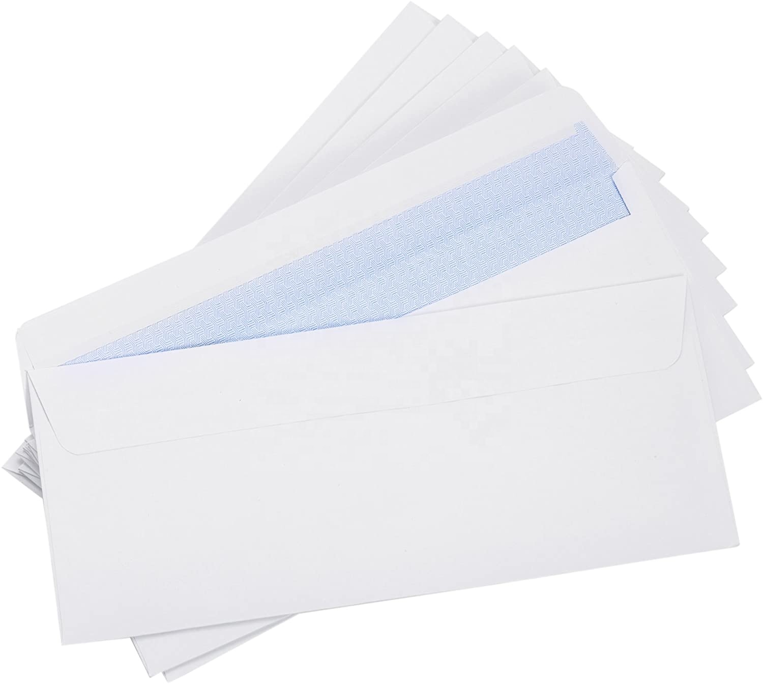 Envelopes de envelope de papel branco personalizado, envelopes selados auto-vedados da segurança