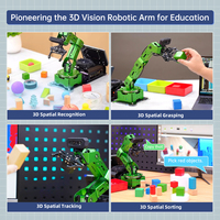 Hiwonder JetArm ROS1/ROS2 Chartgpt Robot Arm Kit Soporte AI Interacción de voz Reconocimiento de captura de escena 3D, seguimiento y clasificación