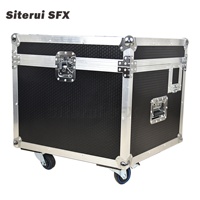 Machine à neige artificielle silencieuse Siterui SFX 1800W avec télécommande, tuyau de 10 m et valise de transport pour les événements de Noël