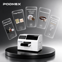 PodNEX A3 DX7 Printer UV Inkjet Flatbed Otomatis CMYK 2400 DPI Kontrol Aplikasi Android untuk Casing Ponsel Casing AirPods