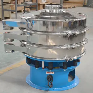 Qianzhen High Precision Electric Rotary Vibrating Sieve Sifter With Wear Resisting Mesh Screen For Oil Sand Soil