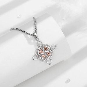 Witches Knot Necklace Pendant Nudo De Bruja Plata 925 Original Sterling Silver <strong>Pagan</strong> Wiccan <strong>Jewelry</strong> - Product Image 4