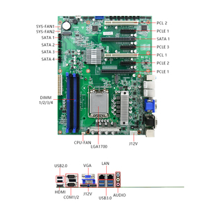 เมนบอร์ดอุตสาหกรรม Factory ATX LGA1700 รองรับซีพียูรุ่นที่ 12/13/14 หน่วยความจำ DDR4 สูงสุด 128GB  6 พอร์ต COM (2*RS232/422/485) สำหรับเซิร์ฟเวอร์/เวิร์กสเตชัน - Product Image 3