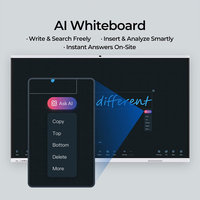 Электронная интерактивная доска OEM LCD 55-110 дюймов с мультитач-экраном 4K и камерой 48 МП для конференц-залов