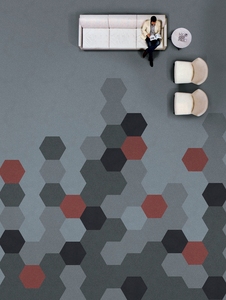 Alfombra Modular Hexagonal de Nailon <span class=keywords><strong>para</strong></span> Oficina Comercial, Geométrica, Acolchada, Antideslizante, <span class=keywords><strong>para</strong></span> Uso en el Hogar y <span class=keywords><strong>para</strong></span> Rezar - Product Image 4