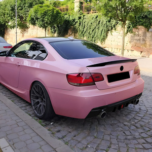 Amp-Z Rear Lip Spoiler For Bmw 3 Series Coupe E92 E93 M Sport Mp Style Matte Finish Piano Black Carbon Fiber Texture - Product Image 2