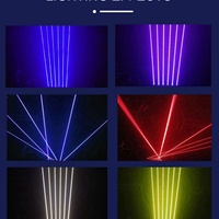 Lumière laser à tête mobile de haute qualité à 6 yeux, éclairage de scène LED pour DJ, lumière laser à tête mobile LED