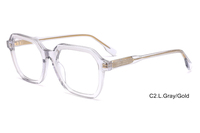 Vente en gros de montures de lunettes rétro en acétate de haute qualité, montures de lunettes optiques
