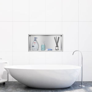 <span class=keywords><strong>Niche</strong></span> <span class=keywords><strong>de</strong></span> douche en acier inoxydable 304 - Encastrée, finition or brossé, simple/double couche - Product Image 3