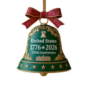 Nuevos Productos de Gran Éxito Transfronterizo: Decoración de Avión Bell del 250 Aniversario de EE. UU., Modelo <span class=keywords><strong>ALACR</strong></span> Hecho a Mano, para Colgar en Árbol de Navidad o Coche - Product Image 5