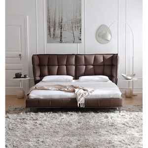 <span class=keywords><strong>Letto</strong></span> Matrimoniale <span class=keywords><strong>a</strong></span> Tutta Grandezza per Tutta la Camera da <span class=keywords><strong>Letto</strong></span>, Design Moderno e Semplice, <span class=keywords><strong>Letto</strong></span> Grande per Camera Principale in Legno Massello - Product Image 6
