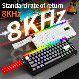 Teclado mecánico para juegos LDON 68pro, 8KHZ, luz de neón, interfaz USB con cable RGB, interruptor magnético, 68 teclas, 0,01 RT, nuevo modelo - Product Image 5
