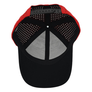 Wholesale Custom Logo Laser Cut Perforated <b>Baseball</b> <b>Cap</b> Waterproof Quick Dry 2 Tones 6 Panel Curved Brim Sports Hat with OEM Ser - Product Image 6