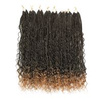 Perruque tressée Amygirl style bohème, extensions de cheveux bouclés 100 % fibres synthétiques haute température, installation facile, qualité supérieure, aspect naturel