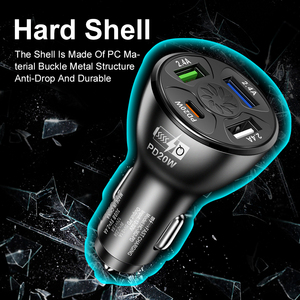 Cắm Trại điện Hub pd20w Type-C máy tính xách tay + QC3.0 cổng USB 38W Tổng ABS gồ ghề trường hợp 12V-24V đầu vào - Product Image 2