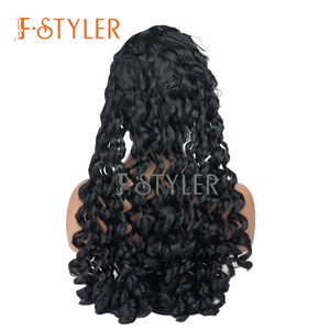FSTYLER-Peluca de rizos ondulados para Halloween, <span class=keywords><strong>pelo</strong></span> sintético de anime, varios colores, venta al por mayor, <span class=keywords><strong>pelucas</strong></span> de <span class=keywords><strong>Carnaval</strong></span> - Product Image 6