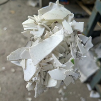 Déchets de plastique HDPE résistants aux hautes températures et aux intempéries, déchiquetés