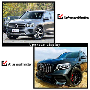 Pare-chocs avant de style AMG pour <span class=keywords><strong>Mercedes</strong></span>-Benz GLB35, kit carrosserie en plastique rouge, remplacement à visser, garantie 1 an, neuf <span class=keywords><strong>2020</strong></span>- universel - Product Image 3