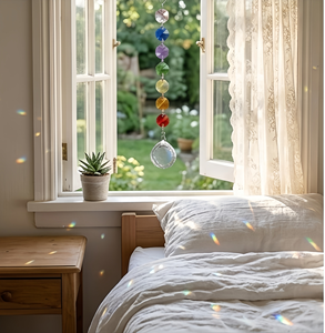 Guirlande attrape-soleil personnalisable en perles de <span class=keywords><strong>cristal</strong></span> octogonales pour fenêtre, décoration de mariage et de maison, bijou suspendu en prisme - Product Image 4