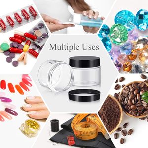 Frasco Redondo Pequeño de Plástico PET con Tapa Hermética, Grado Alimenticio, Libre de BPA, para Almacenamiento de Suero, Loción, Mascarilla Facial, Capacidad Personalizada - Product Image 4