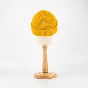 Gorro de invierno, gorro de punto para hombres y mujeres, gorros cálidos para exteriores, gorro frío de Hip Hop de Color sólido