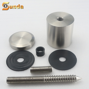 Separador de vidrio de <span class=keywords><strong>2</strong></span> "de acero inoxidable 316 hecho en fábrica separador de vidrio de perno ajustable para barandilla de balcón de vidrio - Product Image 1