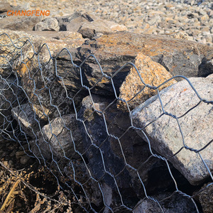 Top vente Gabion maille fil d'acier PVC enduit renfort Riverbank Protection érosion contrôle <span class=keywords><strong>Drainage</strong></span> barrage génie civil - Product Image 2