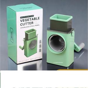 6 Blades Vegetable Grater <b>Chopper</b> Hand Cranked Kitchen Cutter Machine for <b>Potato</b> Shredder Multipurpose Practical Household Tool - Product Image 6