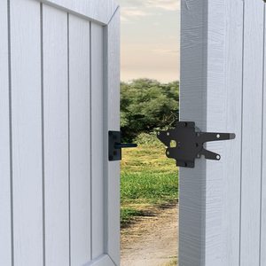 Nhiệm vụ nặng nề tráng thép carbon tự động trọng lực cổng chốt đòn <span class=keywords><strong>b</strong></span>ẩy hàng rào cổng khóa cho cổng hồ <span class=keywords><strong>b</strong></span>ơi an toàn hàng rào vườn ngoài trời - Product Image 5