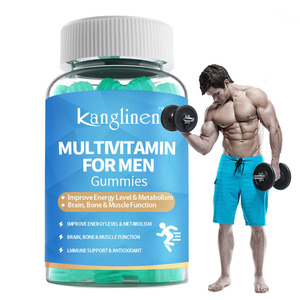 Fabricante de fábrica Multivitamin Gummies Mens Metilated Vitamins <span class=keywords><strong>Brain</strong></span> Bone & Muscle Function Gummies veganas sin azúcar - Product Image 1