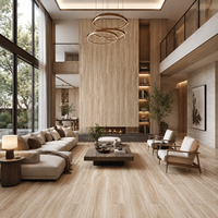 Carreaux de sol en porcelaine effet bois 20x100 cm et 200x1200 mm pour chambre et salon