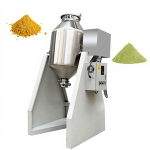 Mezcladora de Doble Cono de 100 kg con Soporte de Acero al Carbono, Mezcladora de Polvo Elevada para una Fácil Descarga de Materiales - Product Image 1