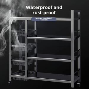 Étagère <span class=keywords><strong>de</strong></span> rangement <span class=keywords><strong>de</strong></span> cuisine multicouche sur pied Armoire <span class=keywords><strong>de</strong></span> ménage pour fruits et <span class=keywords><strong>légumes</strong></span> Îlots <span class=keywords><strong>de</strong></span> cuisine et chariots - Product Image 2