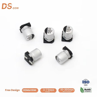 Condensateur électrolytique en aluminium SMD de qualité supérieure 25V 10uF 4*5.4mm, standard, parfait pour les applications de systèmes audio, fabricant.