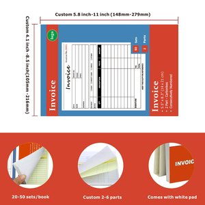 Papel autocopiativo personalizado A4 para notas de entrega, menú de restaurante A5, forma de pago en efectivo, factura, libro de pedidos A6 con copia carbónica - Product Image 2
