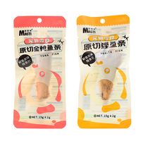 Welepet Vente à Chaud Nouveau Produit Sac de 15g Thon Tout Naturel Friandises pour Animaux Délicieux Poisson Snacks pour Chats et Chiens