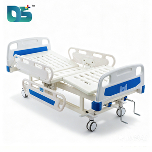 Lit médicalisé manuel à double manivelle, style moderne, avec barrières latérales mobiles, pour personnes âgées, fabriqué en Chine - Product Image 1