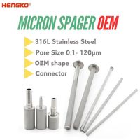 Filtre à bulles HENGKO 0,5 micron en acier inoxydable SS316L pour la carbonatation commerciale et l'aération du moût