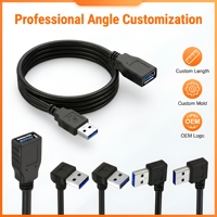 Câble d'extension USB 3.0 haute vitesse 5 Gbit/s, Mâle vers Femelle, expert OEM/ODM pour stations de travail professionnelles et systèmes d'entreprise