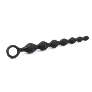 Tapón Anal de Silicona con Anillo de Agarre, Negro, Rosa, Morado, Rojo Rosa, Juguete de Estimulación para Adultos, Unisex - Product Image 4